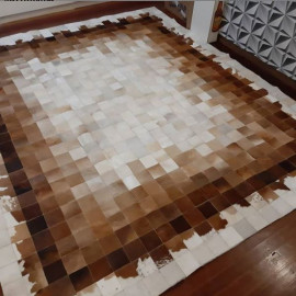 Tapete em couro de boi  1,50 x 2,50