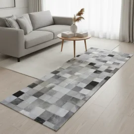 Passadeira cinza  couro de 0,80 x 350 25