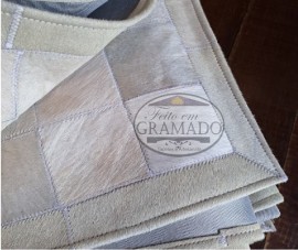 Tapete em Couro  boi  branco 2025